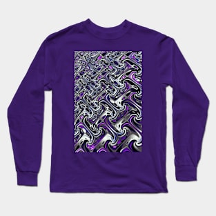 purple abstract pattern Long Sleeve T-Shirt